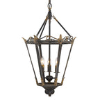 Golden Lighting 0880-3P ABI Antique Black Iron Wry Lighting Matilda 3-light Pendant In Antique Black Iron Image 3