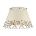 Golden Lighting Eloise Wry Lighting Eloise 3-light Flush Mount In Antique Ivory