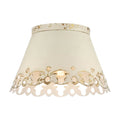 Golden Lighting 0883-3FM AI Antique Ivory Wry Lighting Eloise 3-light Flush Mount In Antique Ivory Image 1