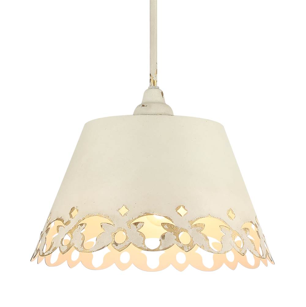 Golden Lighting 0883-3P AI Antique Ivory Wry Lighting Eloise 3-light Pendant In Antique Ivory Image 1