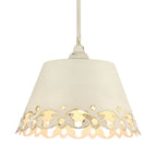 Golden Lighting 0883-3P AI Antique Ivory Wry Lighting Eloise 3-light Pendant In Antique Ivory Image 1