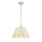 Golden Lighting Eloise Wry Lighting Eloise 3-light Pendant In Antique Ivory