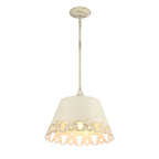 Golden Lighting 0883-3P AI Antique Ivory Wry Lighting Eloise 3-light Pendant In Antique Ivory Image 4