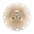 Golden Lighting 0883-3P AI Antique Ivory Wry Lighting Eloise 3-light Pendant In Antique Ivory Image 5