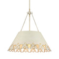 Golden Lighting 0883-5P AI Antique Ivory Wry Lighting Eloise 5-light Pendant In Antique Ivory Image 1