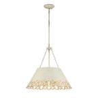 Golden Lighting Eloise Wry Lighting Eloise 5-light Pendant In Antique Ivory