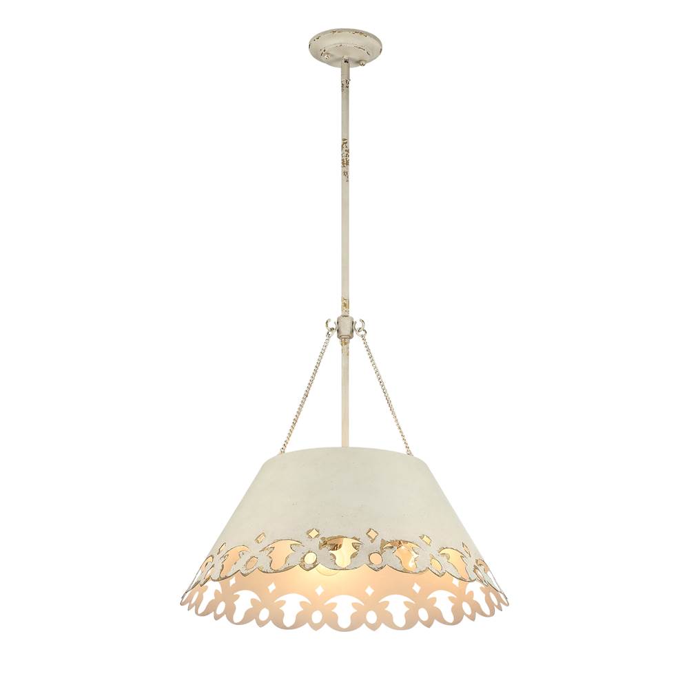 Golden Lighting 0883-5P AI Antique Ivory Wry Lighting Eloise 5-light Pendant In Antique Ivory Image 4