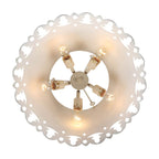 Golden Lighting 0883-5P AI Antique Ivory Wry Lighting Eloise 5-light Pendant In Antique Ivory Image 5