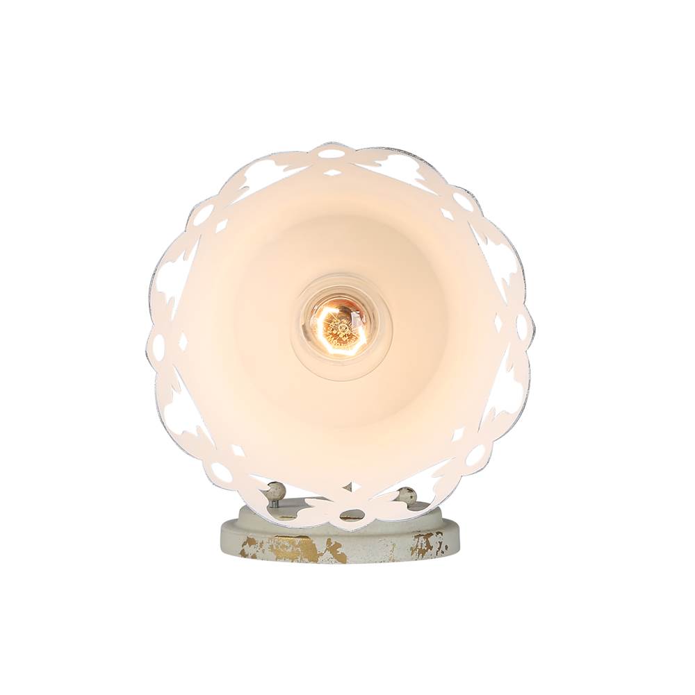 Golden Lighting 0883-BA1 AI Antique Ivory Wry Lighting Eloise 1-light Vanity In Antique Ivory Image 5