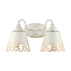 Golden Lighting Eloise Wry Lighting Eloise 2-light Vanity In Antique Ivory