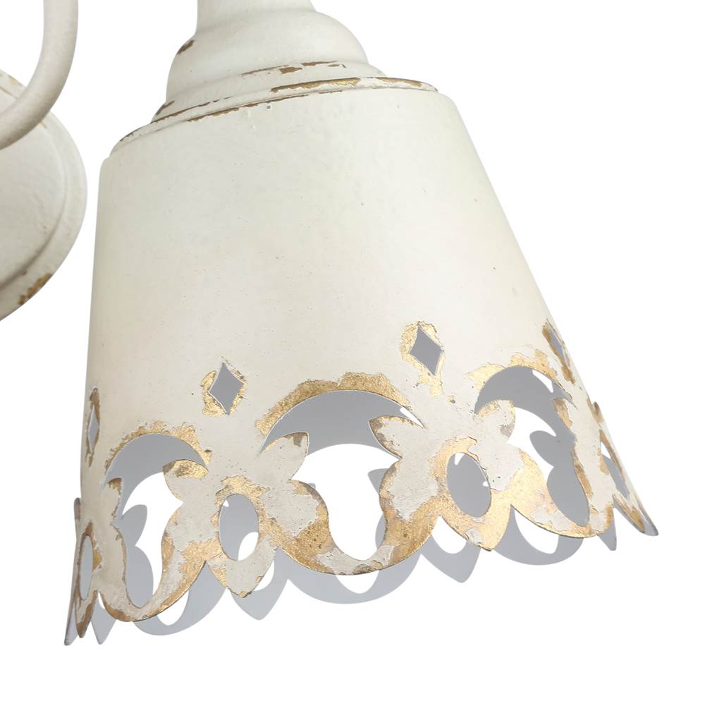 Golden Lighting 0883-BA2 AI Antique Ivory Wry Lighting Eloise 2-light Vanity In Antique Ivory Image 3