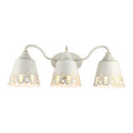Golden Lighting 0883-BA3 AI Antique Ivory Wry Lighting Eloise 3-light Vanity In Antique Ivory Image 1