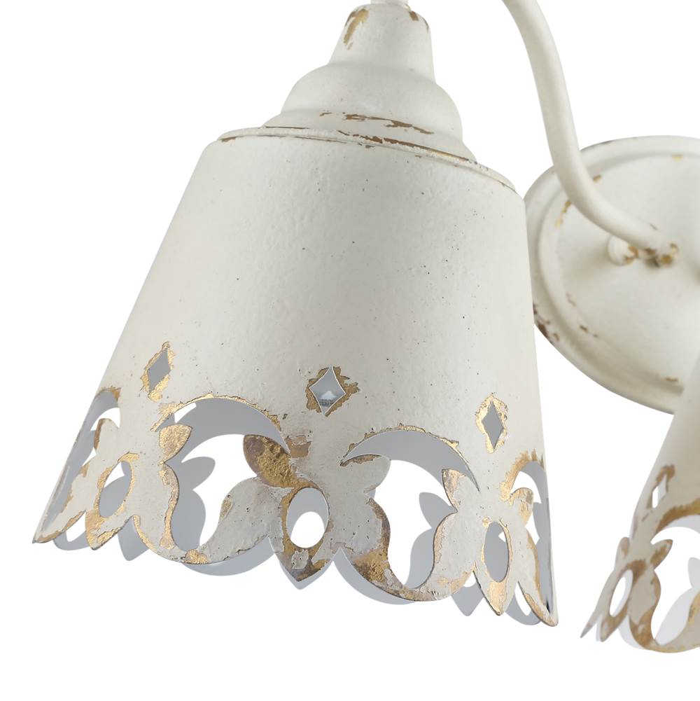Golden Lighting 0883-BA3 AI Antique Ivory Wry Lighting Eloise 3-light Vanity In Antique Ivory Image 3