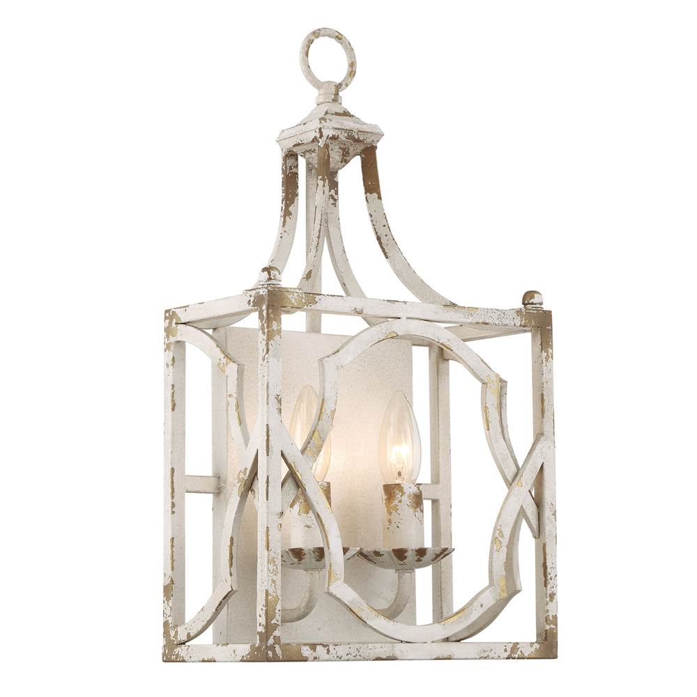 Golden Lighting 0885-2W AI Antique Ivory Wry Lighting Laurent 2-light Wall Sconce In Antique Ivory Image 1