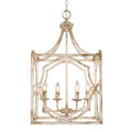 Golden Lighting 0885-4P AI Antique Ivory Wry Lighting Laurent 4-light Pendant In Antique Ivory Image 1