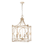 Golden Lighting Laurent Wry Lighting Laurent 4-light Pendant In Antique Ivory