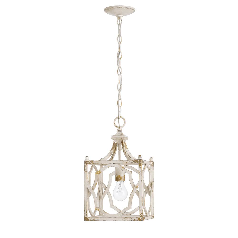 Golden Lighting 0885-S AI Antique Ivory Golden Lighting Laurent 1-light Pendant In Antique Ivory Image 1