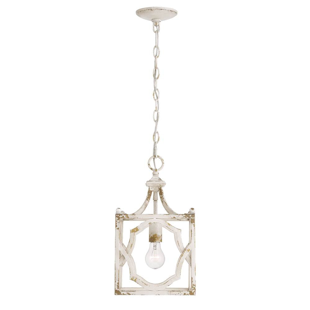 Golden Lighting 0885-S AI Antique Ivory Golden Lighting Laurent 1-light Pendant In Antique Ivory Image 5