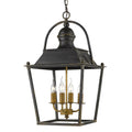 Golden Lighting 0888-4P ABI Antique Black Iron Golden Lighting Christoff 4-light Pendant In Antique Black Iron Image 1
