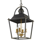 Golden Lighting 0888-4P ABI Antique Black Iron Golden Lighting Christoff 4-light Pendant In Antique Black Iron Image 4