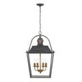 Golden Lighting 0888-6P ABI Antique Black Iron Golden Lighting Christoff 6-light Pendant In Antique Black Iron Image 1