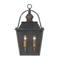 Golden Lighting 0888-WSC ABI Antique Black Iron Golden Lighting Christoff 2-light Wall Sconce In Antique Black Iron Image 1