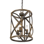 Golden Lighting 0890-3P ABI Antique Black Iron Golden Lighting Alcott 3-light Pendant In Antique Black Iron Image 3