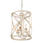 Golden Lighting 0890-3P AI Antique Ivory Golden Lighting Alcott 3-light Pendant In Antique Ivory Image 3