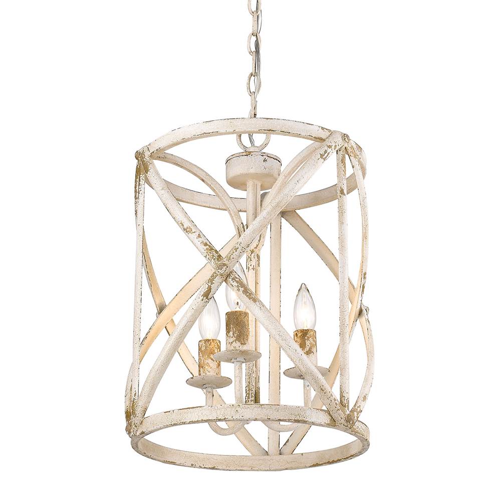 Golden Lighting 0890-3P AI Antique Ivory Golden Lighting Alcott 3-light Pendant In Antique Ivory Image 3