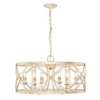 Golden Lighting Alcott Golden Lighting Alcott 6-light Chandelier In Antique Black Iron