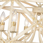 Golden Lighting 0890-6 AI Antique Ivory Golden Lighting Alcott 6-light Chandelier In Antique Ivory Image 4