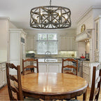 Golden Lighting 0890-6 ABI Antique Black Iron Golden Lighting Alcott 6-light Chandelier In Antique Black Iron Image 3