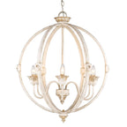 Golden Lighting 0892-6 AI Antique Ivory Golden Lighting Jules 6-light Chandelier In Antique Ivory Image 1