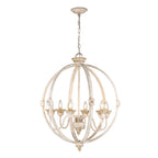 Golden Lighting Jules Golden Lighting Jules 6-light Chandelier In Antique Black Iron