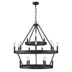 Golden Lighting Alastair Golden Lighting Alastair 18-light 3-tier Chandelier (3 Plus 9 Plus 6) In Matte Black