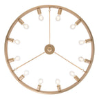 Golden Lighting 1019-12SF FRG French Gold Golden Lighting Castile 12-light Semi-flush Mount In French Gold Image 5