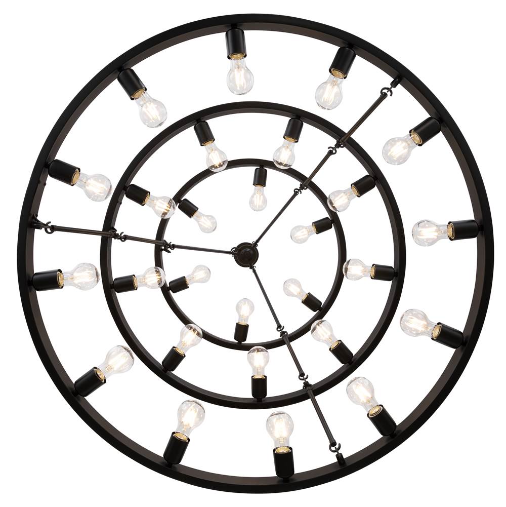Golden Lighting 1019-6-9-12 BLK Matte Black Golden Lighting Castile 27-light 2-tier Chandelier (6 Plus 9 Plus 12) In Matte Black Image 5