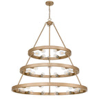 Golden Lighting Castile Golden Lighting Castile 27-light 2-tier Chandelier (6 Plus 9 Plus 12) In Matte Black