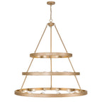 Golden Lighting 1019-6-9-12 FRG French Gold Golden Lighting Castile 27-light 2-tier Chandelier (6 Plus 9 Plus 12) In French Gold Image 4