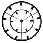 Golden Lighting 1019-69 BLK Matte Black Golden Lighting Castile 15-light 2-tier Chandelier (6 Plus 9) In Matte Black Image 2