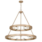 Golden Lighting Castile Golden Lighting Castile 15-light 2-tier Chandelier (6 Plus 9) In Matte Black