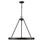 Golden Lighting Castile Golden Lighting Castile 6-light Chandelier In Matte Black