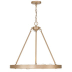 Golden Lighting 1019-6 FRG French Gold Golden Lighting Castile 6-light Chandelier In Matte Black Image 4