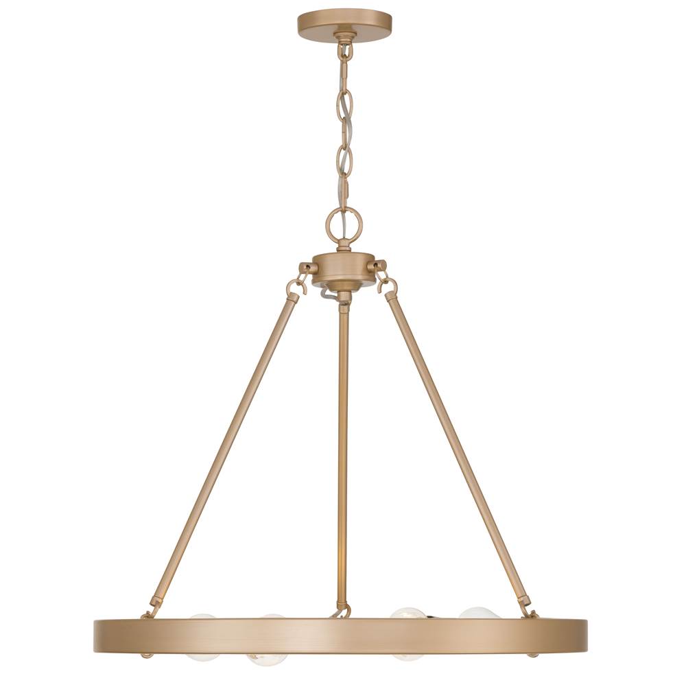 Golden Lighting 1019-6 FRG French Gold Golden Lighting Castile 6-light Chandelier In Matte Black Image 4