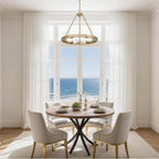 Golden Lighting 1019-6 FRG French Gold Golden Lighting Castile 6-light Chandelier In Matte Black Image 3
