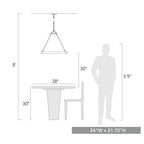 Golden Lighting 1019-6 FRG French Gold Golden Lighting Castile 6-light Chandelier In Matte Black Image 2