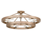 Golden Lighting Castile Golden Lighting Castile 15-light Semi-flush Mount In Matte Black
