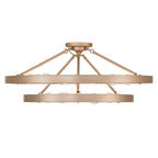 Golden Lighting 1019-96SF FRG French Gold Golden Lighting Castile 15-light Semi-flush Mount In French Gold Image 4