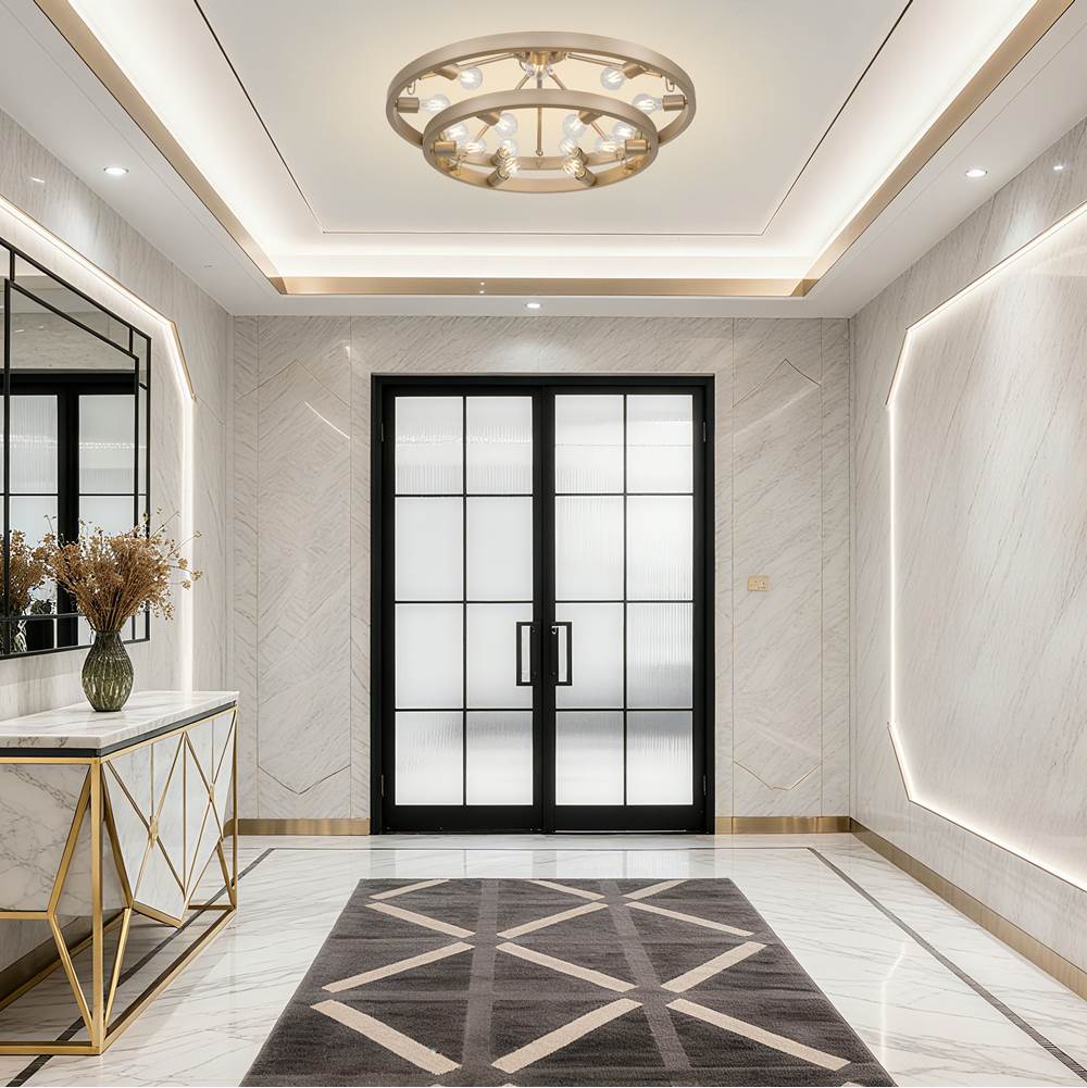 Golden Lighting 1019-96SF FRG French Gold Golden Lighting Castile 15-light Semi-flush Mount In French Gold Image 3