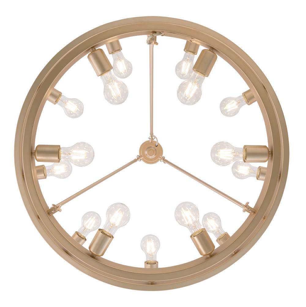 Golden Lighting 1019-96 FRG French Gold Golden Lighting Castile 15-light 2-tier Chandelier (9 Plus 6) In French Gold Image 5